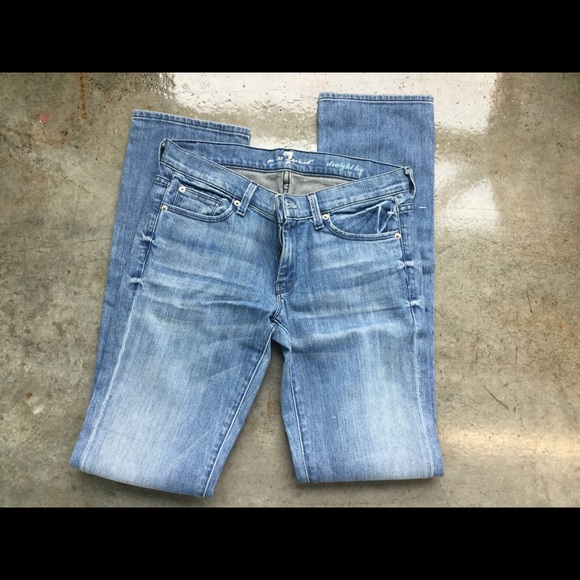 7 For All Mankind Denim - 7 For All Mankind Crystal Detailed Jeans NEW